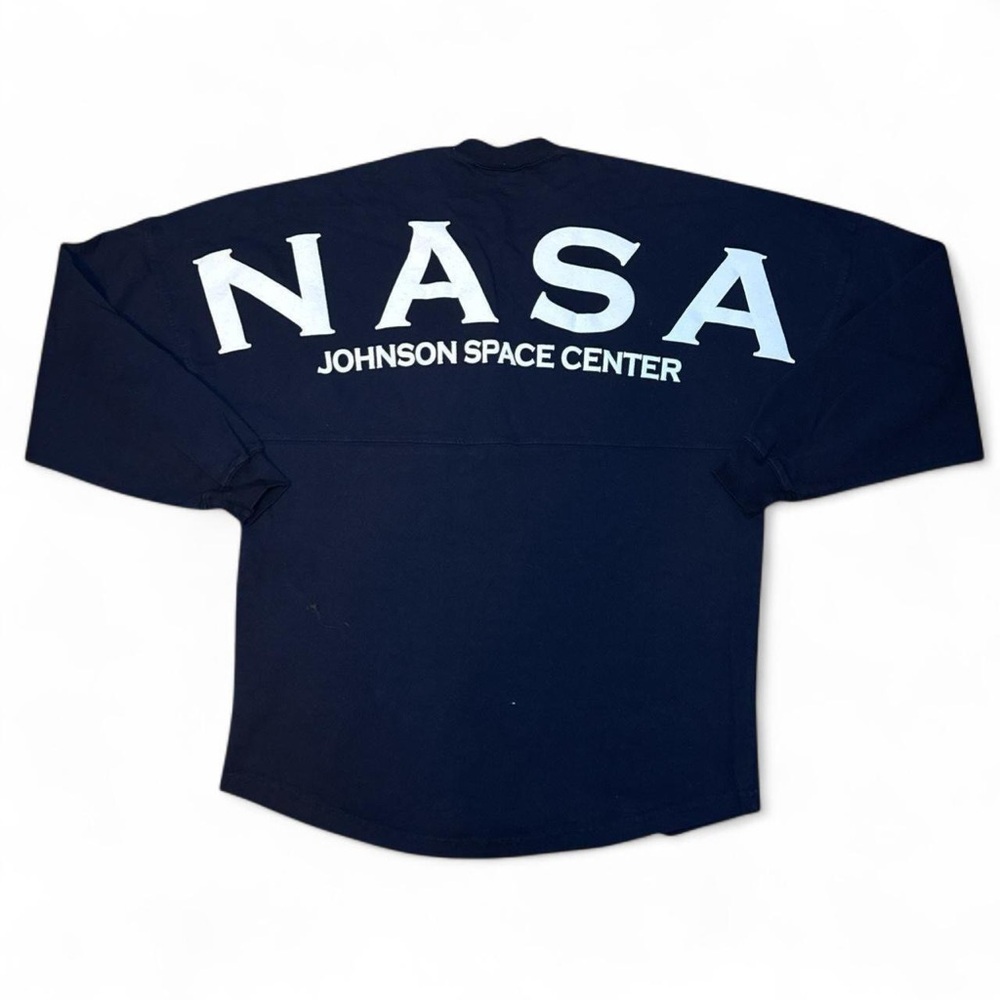 SPIRIT JERSEY VTG 90s NASA Johnson Space Center Classic Cut Long-Sleeve — SMALL
